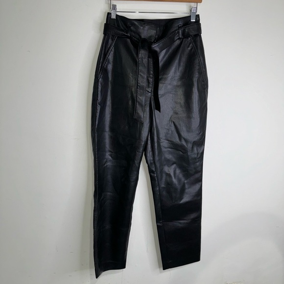 Babaton Vegan Leather Belted Pant - Picture 5 of 11